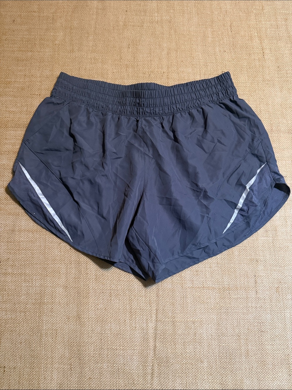 Athletic Works Women's Dark Gray Athletic Shorts with Reflective Trim